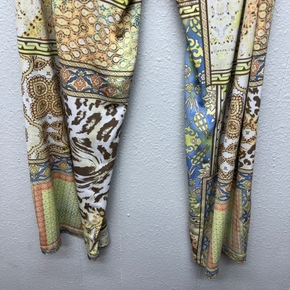 Chico's Patchwork Pull On Womens Pants Large Bohemian Free Spirited Hippie Beach - Picture 10 of 15